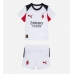 Maglie da calcio AC Milan Samuele Ricci #4 Seconda Maglia Bambino 2025-26 Manica Corta + Pantaloni corti)